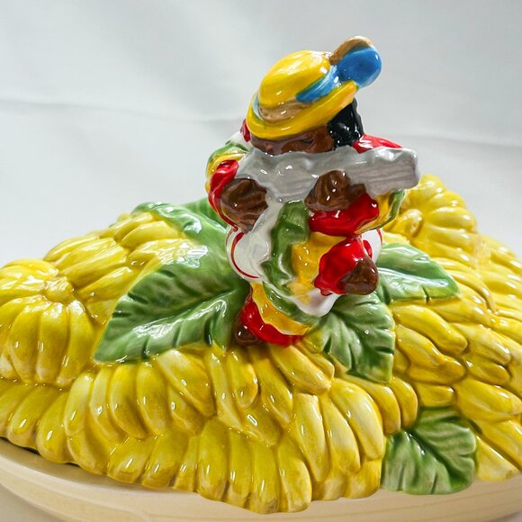 Fitz and Floyd Red Lacquer Rio Rita Banana Boat Covered Dish, Vintage Rare - Picture 7 of 12